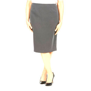 Kasper Charcoal Pencil Skirt
